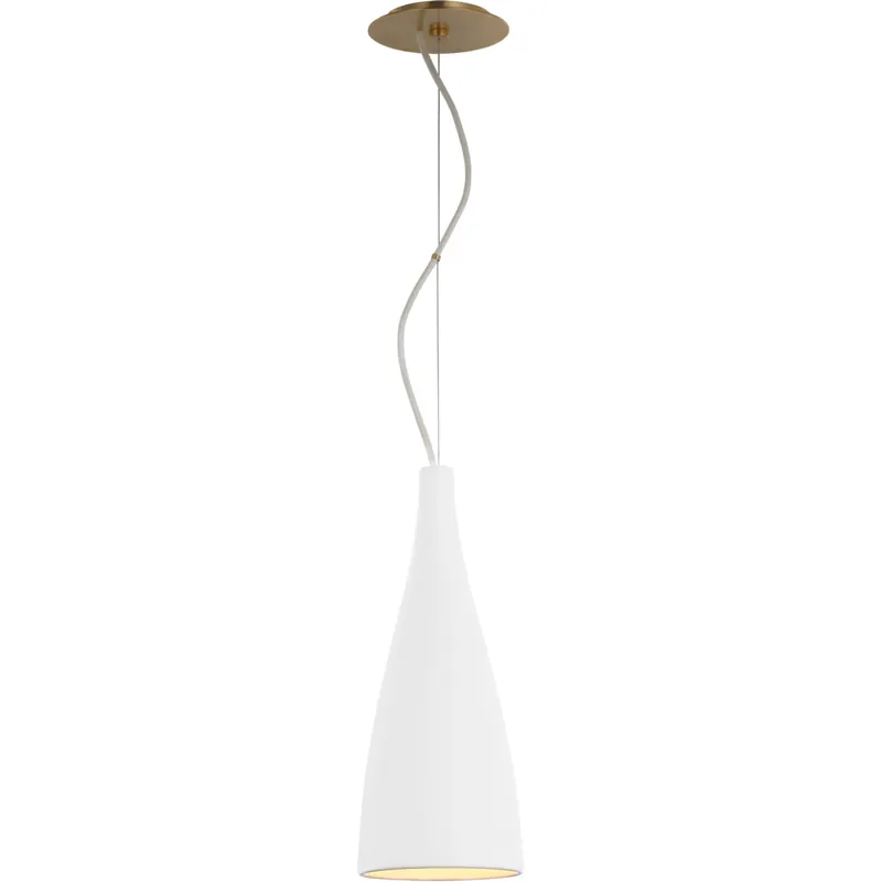 Barbara Barry Nimbus LED 6.5 inch Matte White Pendant Ceiling Light Time-Limited