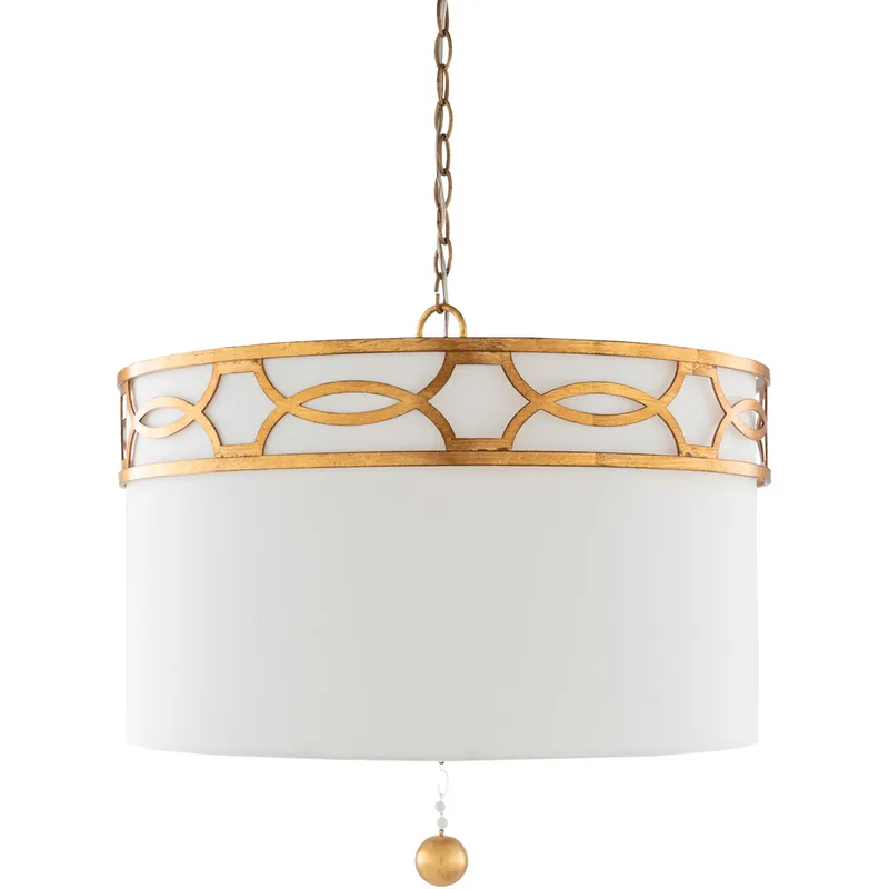 Yates 3 Light 23 inch White Pendant Ceiling Light Wholesale