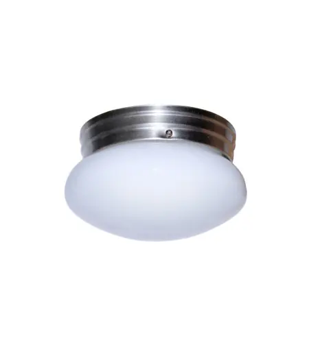 Fresh Stock Dash 1 Light 8 inch Brushed Nickel Flushmount Ceiling Light