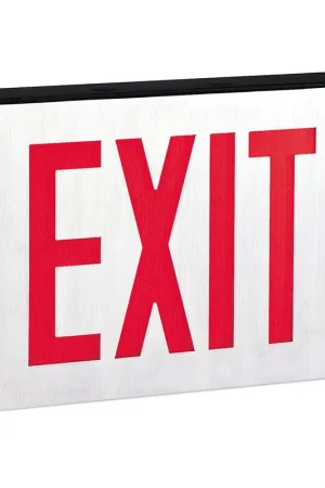 Aaliyah 1 Light Green Letters and Black Housing Exit / Emergency Ceiling Light Weekend Sale