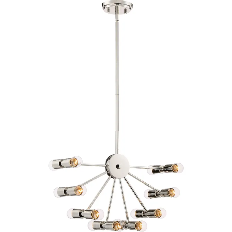 Eye Of London 16 Light 18 inch Polished Nickel Chandelier Ceiling Light One Day Deal