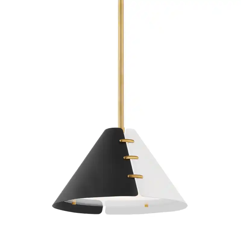 Split 1 Light 14.5 inch Aged Brass Pendant Ceiling Light Don’t Miss Out