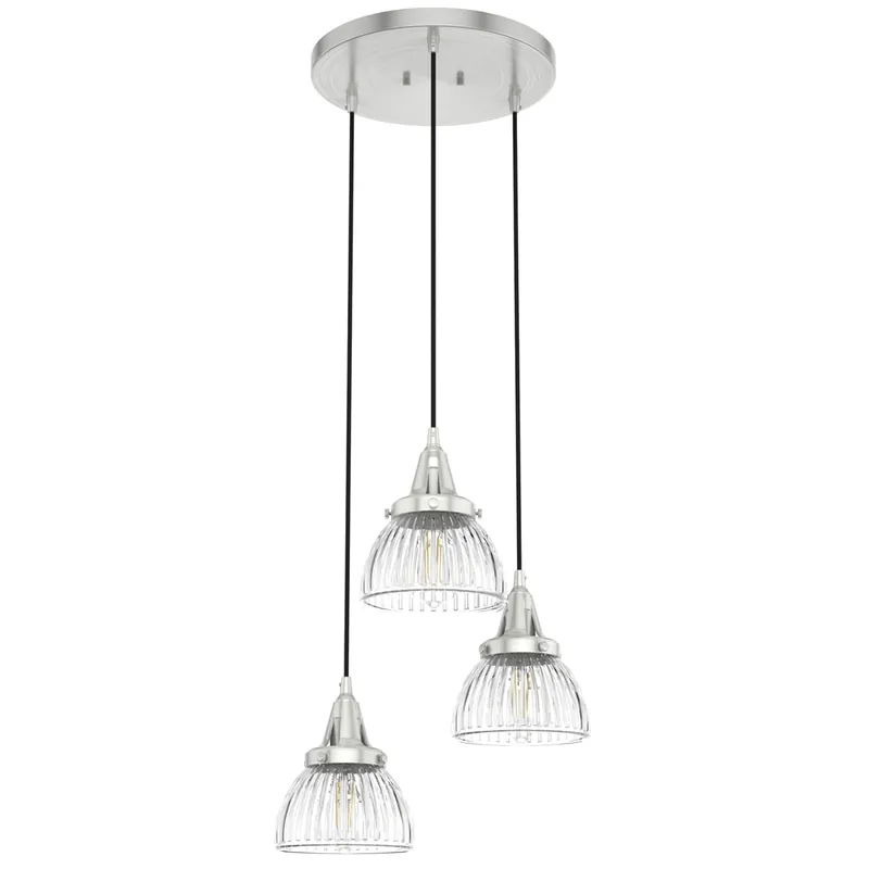 Hot Deal Cypress Grove 3 Light 17 inch Brushed Nickel Cluster Pendant Ceiling Light