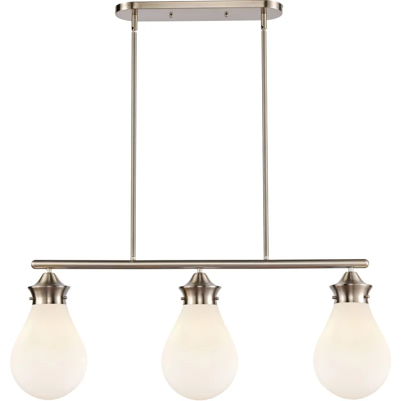 Genesis LED 39 inch Satin Nickel Island Light Ceiling Light Crafted