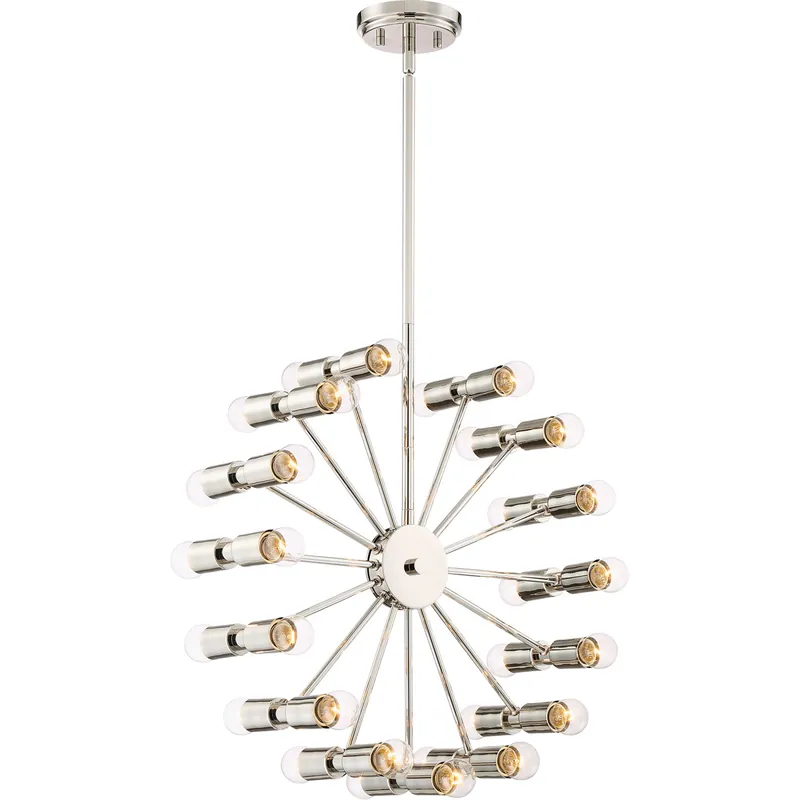 Special Discount Eye Of London 30 Light 10 inch Polished Nickel Chandelier Ceiling Light