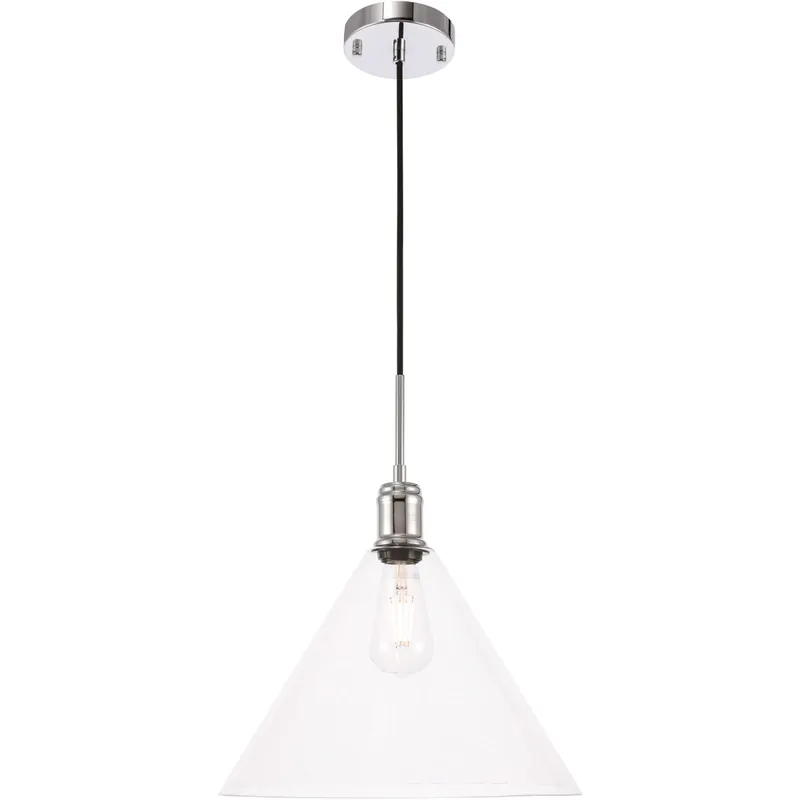 Meadville 1 Light 13.75 inch Chrome Pendant Ceiling Light Luxury