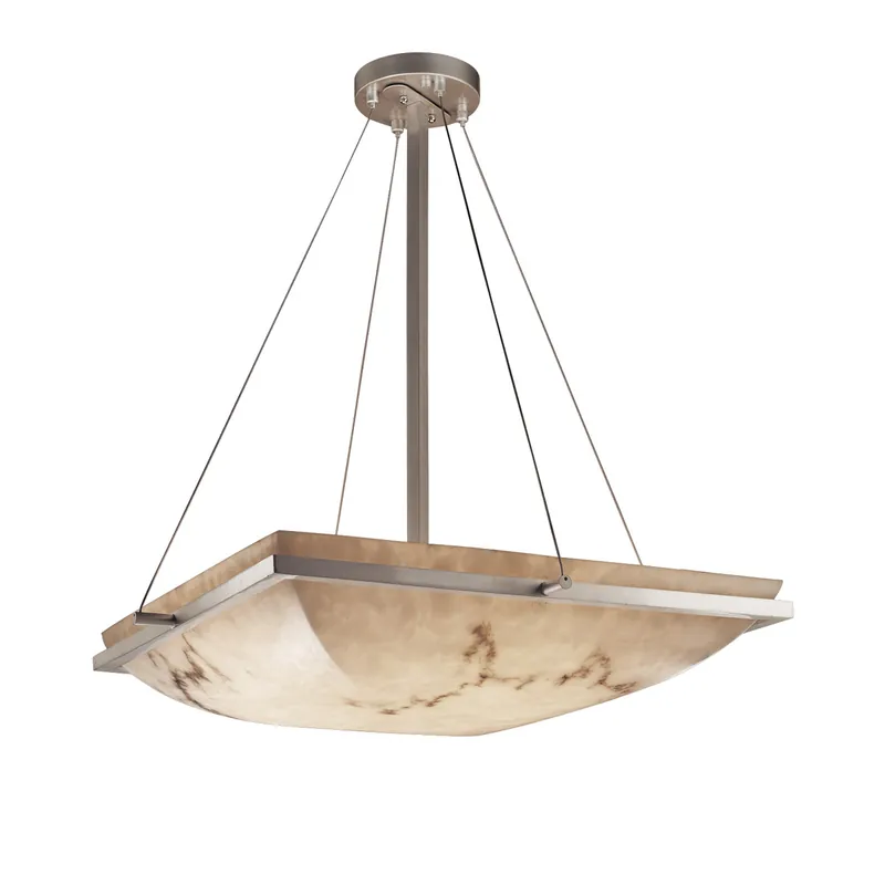 Grab Now Lumenaria LED 27 inch Brushed Nickel Pendant Ceiling Light in 5000 Lm LED