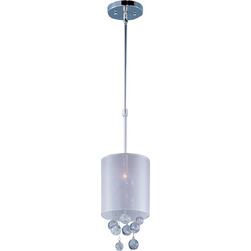 Lawrence 1 Light 7 inch Polished Chrome Mini Pendant Ceiling Light High Quality