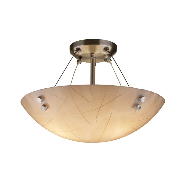 Finials LED 21 inch Dark Bronze Semi-Flush Ceiling Light, Finials Don’t Miss Out