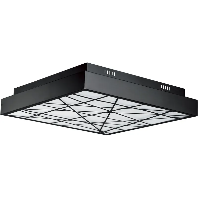 Intersect LED 23.5 inch Black Flush Mount Ceiling Light Professional Grade