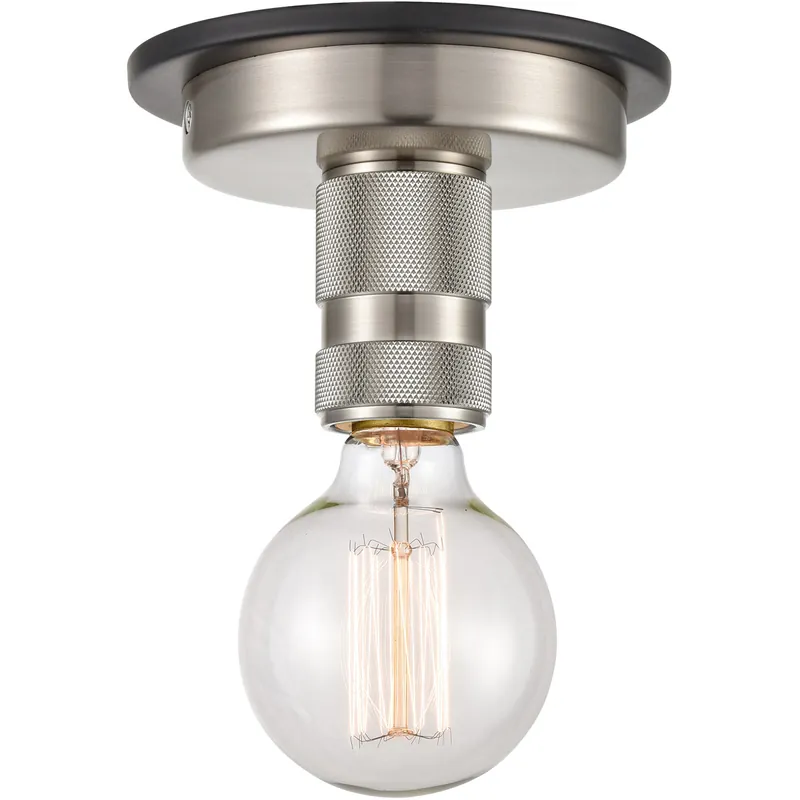 High Quality Restoration Aurora LED 2.13 inch Brushed Satin Nickel Flush Mount Ceiling Light, Restoration