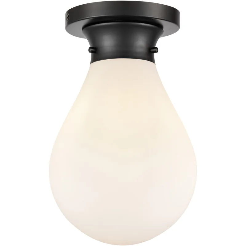 Best Choice Genesis 1 Light 7.88 inch Matte Black Flush Mount Ceiling Light