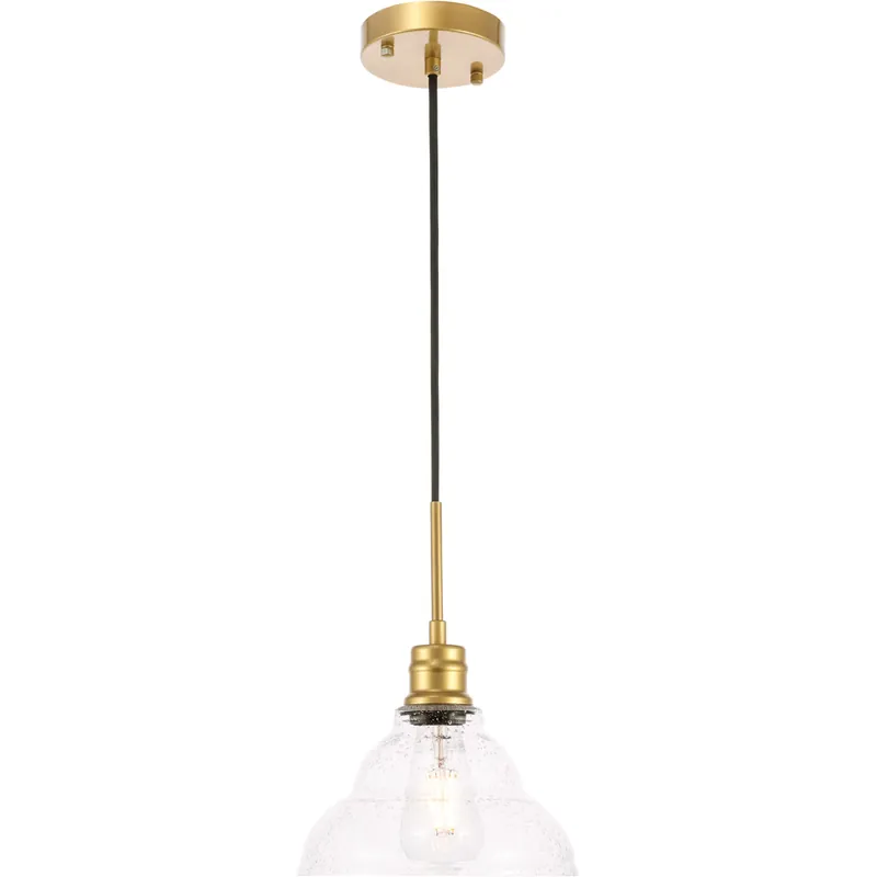 Fan Favorite Millersville 1 Light 8.5 inch Brass Pendant Ceiling Light