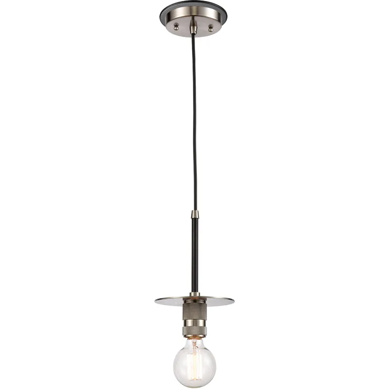 Deal Restoration Aurora LED 5.88 inch Brushed Satin Nickel Mini Pendant Ceiling Light, Restoration