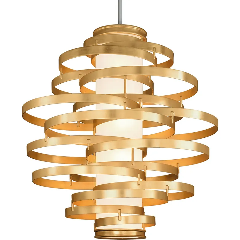 Vertigo 3 Light 45 inch Gold Leaf Chandelier Ceiling Light Trusted Brand