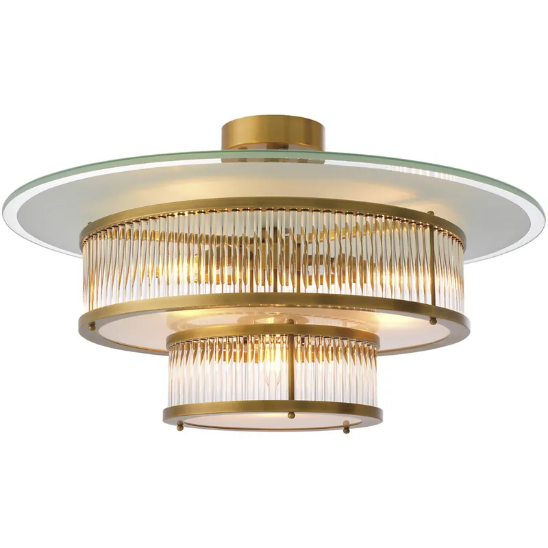 Frederic 4 Light 29.53 inch Antique Brass Ceiling Lamp Ceiling Light In Demand