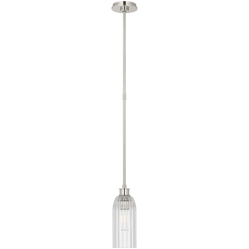 Express Delivery AERIN Asalea LED 4.5 inch Polished Nickel Pendant Ceiling Light