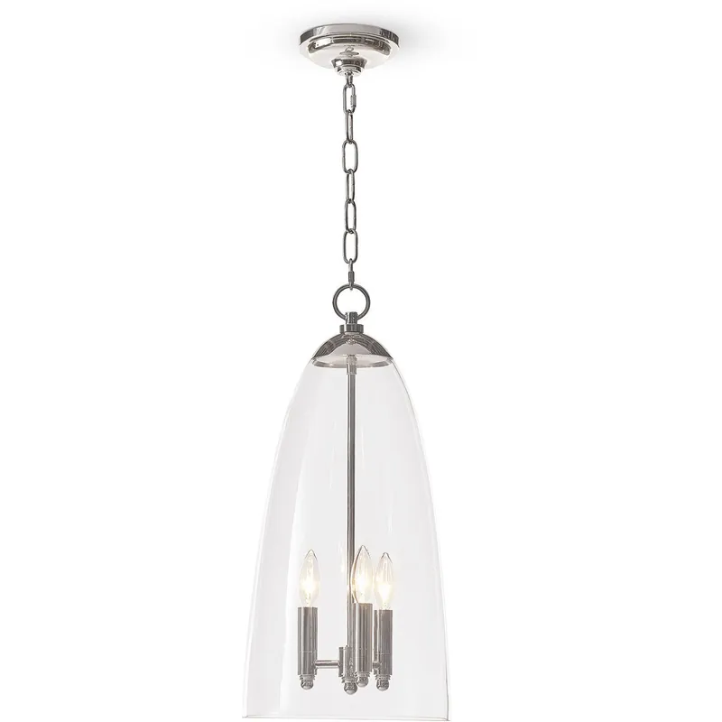 Maiden 3 Light 10.5 inch Polished Nickel Pendant Ceiling Light Premium
