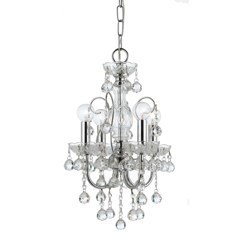 Order Now Imperial 4 Light 12 inch Polished Chrome Mini Chandelier Ceiling Light