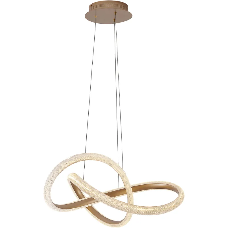 Holiday Sale Bethel International Canada LED 28 inch Gold LED Chandelier Ceiling Light FIT23C27G - Open Box
