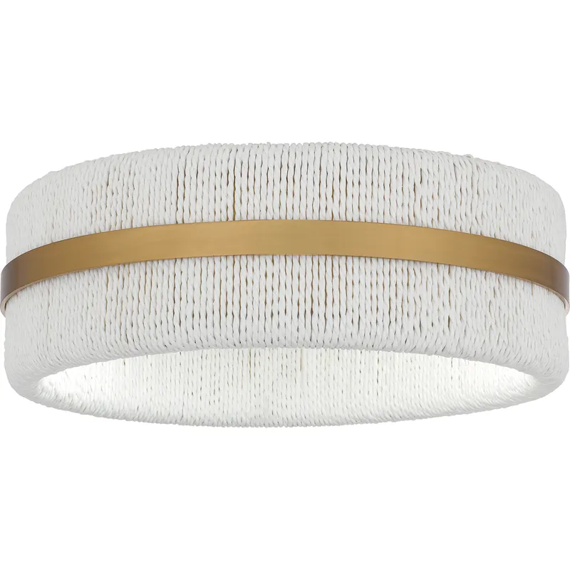 Quoizel Maeve 2 Light 14 inch Brushed Gold Flush Mount Ceiling Light, Medium QFL6220BRG - Open Box Latest