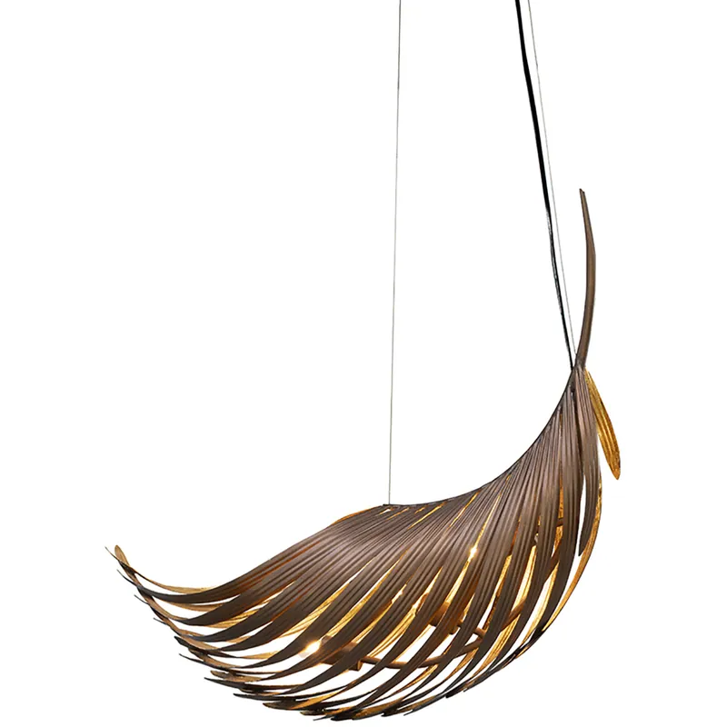 Big Sale Palmera LED 38.5 inch Soft Bronze andGold Pendant Ceiling Light