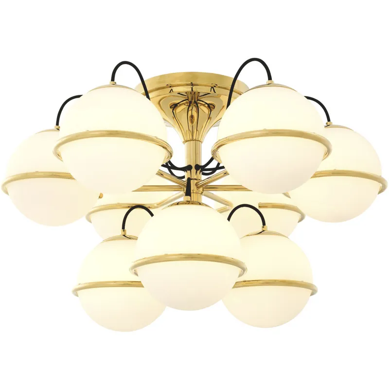 Must Have Nerano 9 Light 31.5 inch Gold Ceiling Lamp Ceiling Light