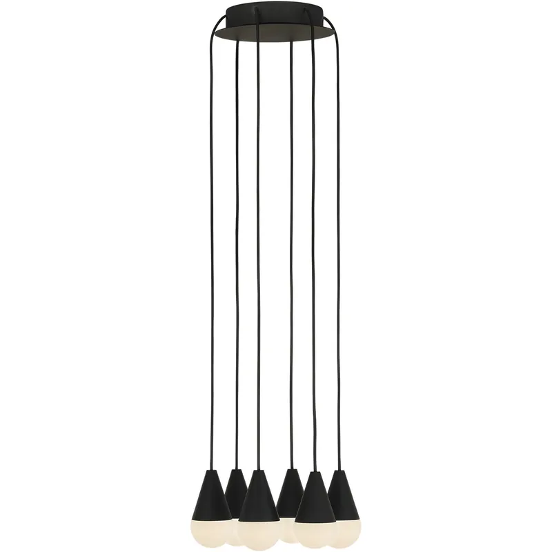 Price Cut Sean Lavin Cupola 6 Light 10.5 inch Nightshade Black Chandelier Ceiling Light