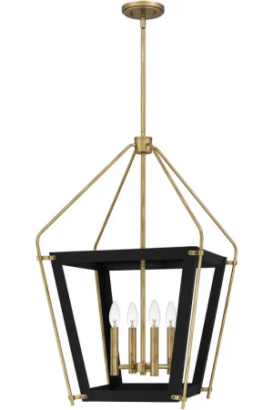Abbeville 4 Light 18 inch Earth Black Pendant Ceiling Light Fresh Stock