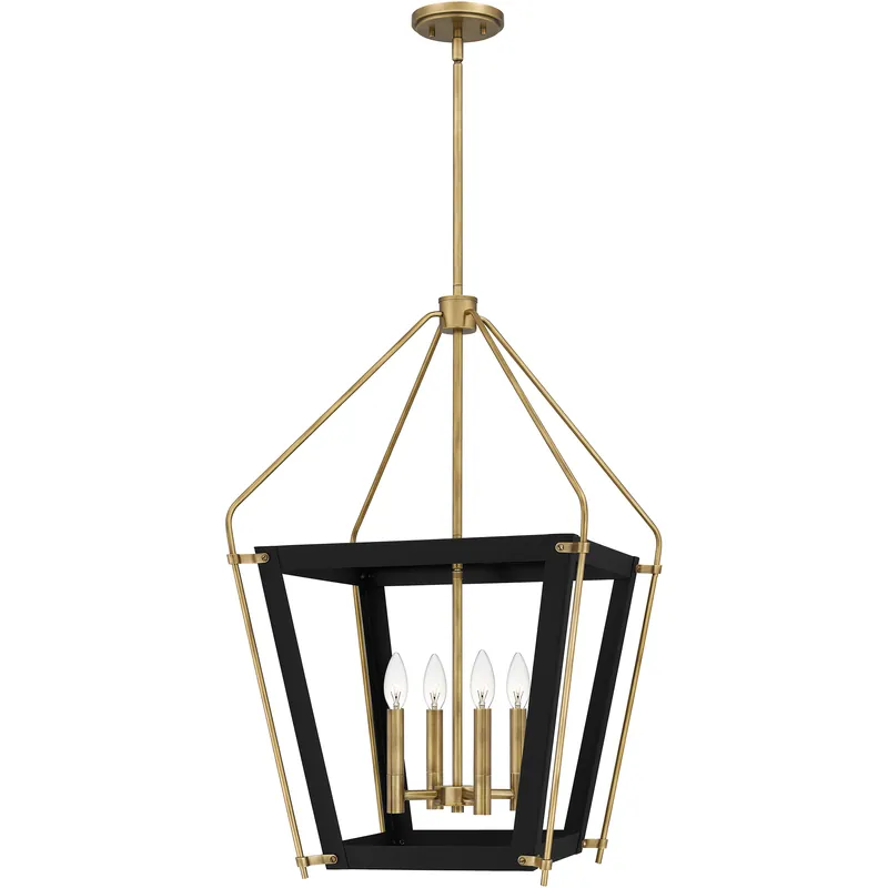 Abbeville 4 Light 18 inch Earth Black Pendant Ceiling Light Fresh Stock
