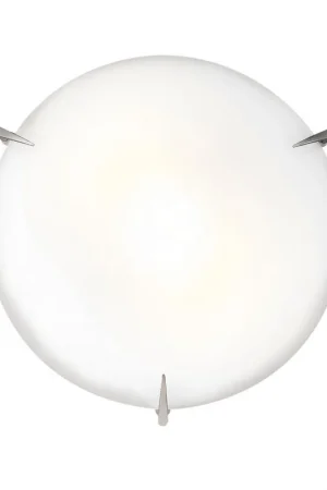 Zenon LED 12 inch Brushed Steel Flush Mount Ceiling Light Best Seller