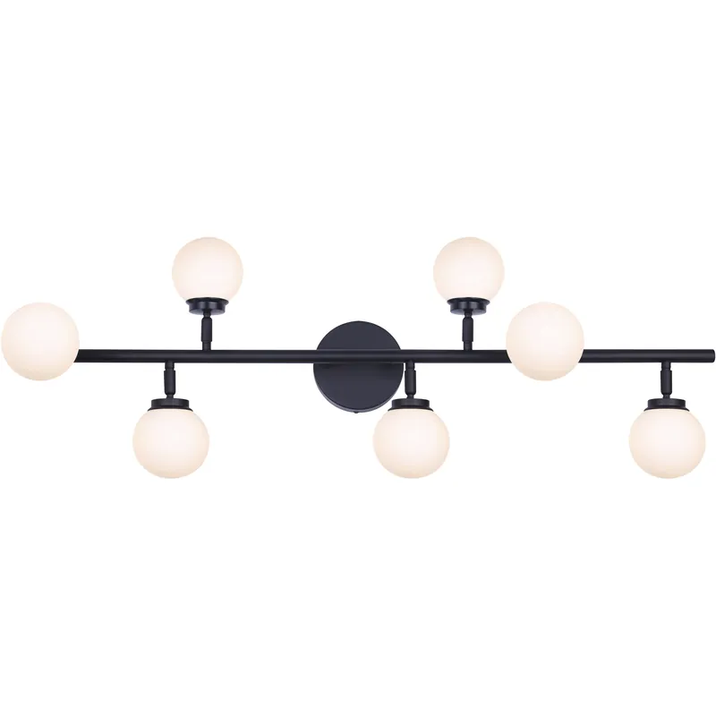 Poppy 7 Light Black Track Light Ceiling Light Mega Sale