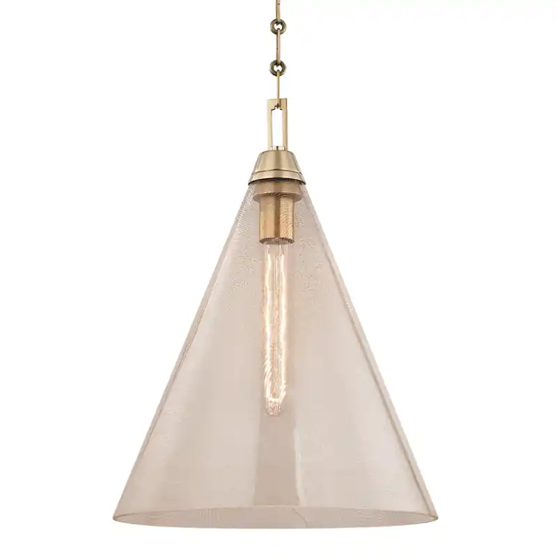 Secure Checkout Newbury 1 Light 14 inch Aged Brass Pendant Ceiling Light