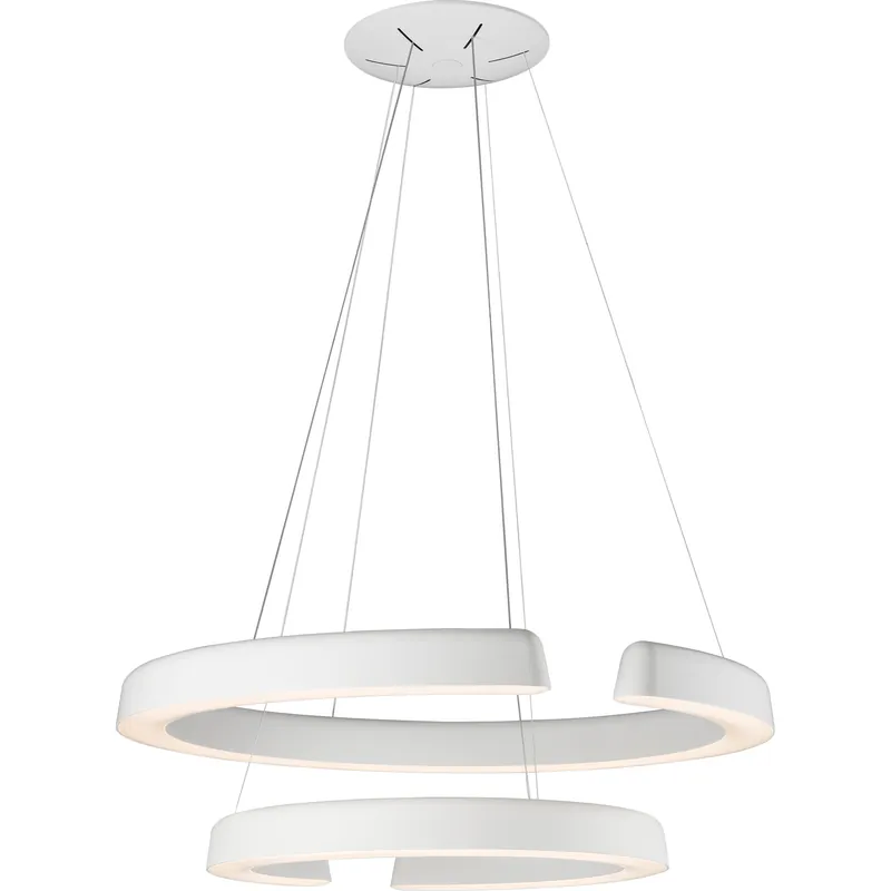 Money Back Guarantee Enso 2 Light 34 inch Matte White Pendant Ceiling Light