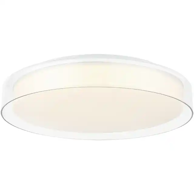 Callum LED 17.88 inch White and Clear Flush Mount Ceiling Light Worldwide Shipping