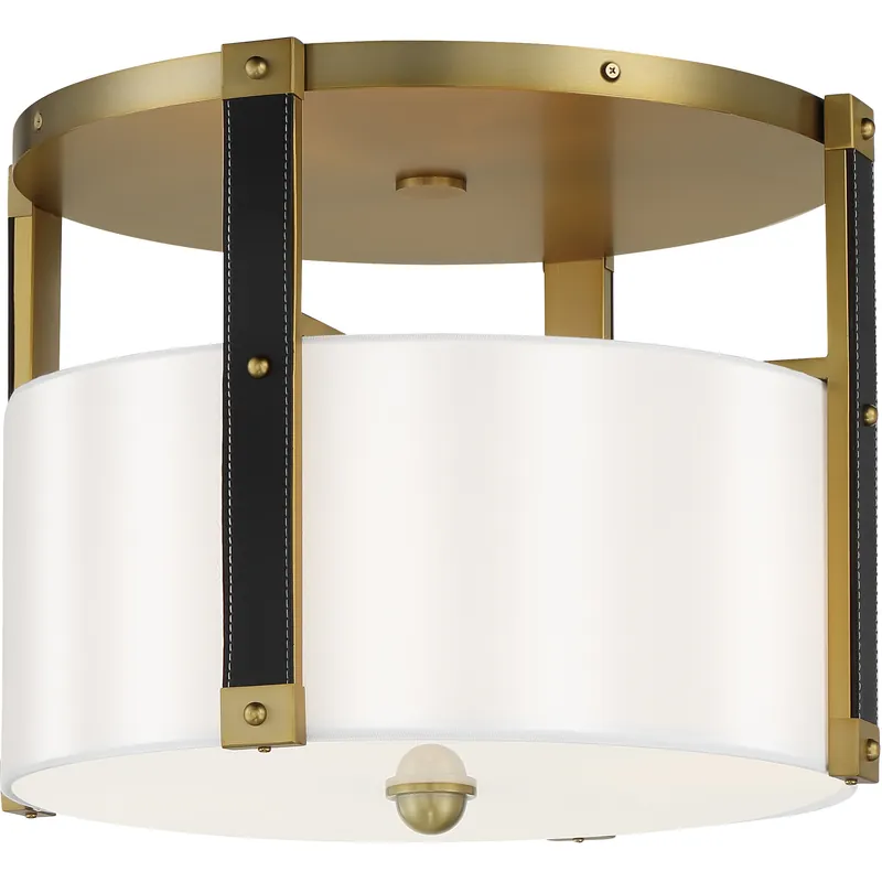 Special Offer Chelsea 4 Light 20 inch Soft Brass Semi Flush Ceiling Light
