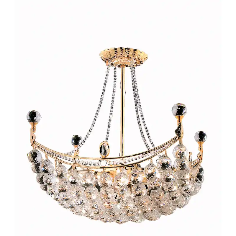 Corona 8 Light 20 inch Gold Dining Chandelier Ceiling Light in Royal Cut Weekend Sale
