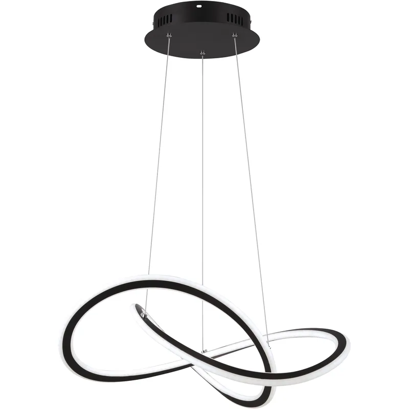 Hassle-Free Returns Madison LED 21 inch Black LED Chandelier Ceiling Light