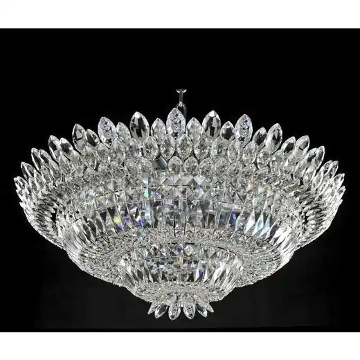 Belluno 18 Light 33 inch Chrome Flush Mount Ceiling Light Worldwide Shipping