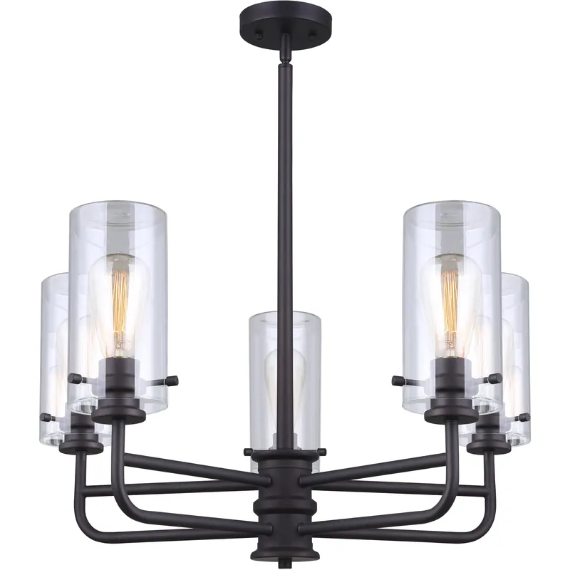 In Demand Madison 5 Light 30 inch Oil Rubbed Bronze Chandelier Ceiling Light