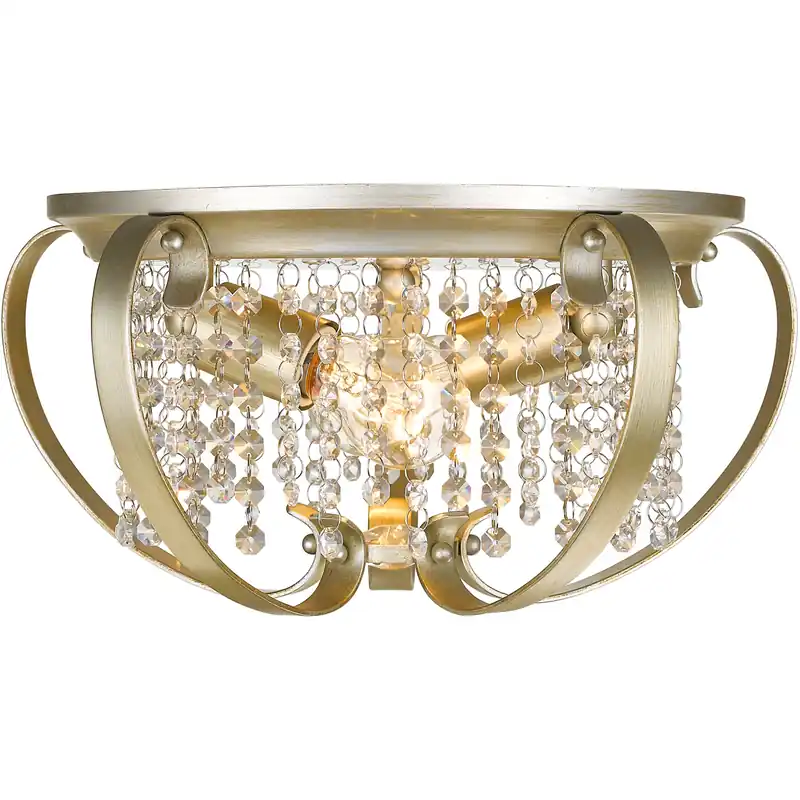 Seasonal Sale Ella 2 Light 14.5 inch White Gold Flush Mount Ceiling Light