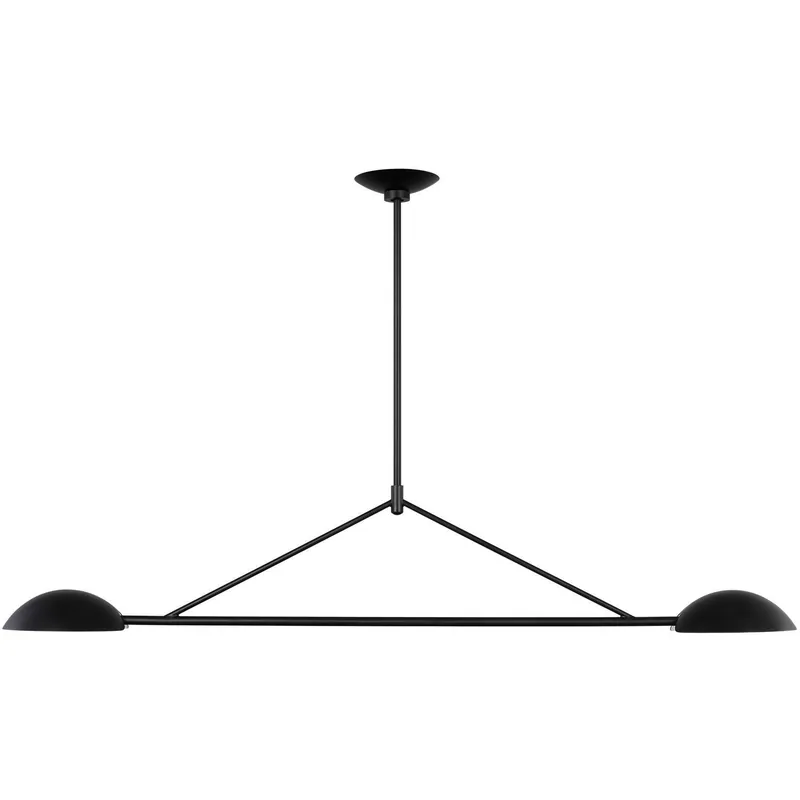 ED Ellen DeGeneres Nevel 2 Light 49 inch Aged Iron Linear Chandelier Ceiling Light Fan Favorite