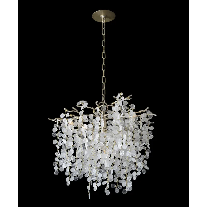 Shiro-Noda 5 Light Champagne Chandelier Ceiling Light Brand New