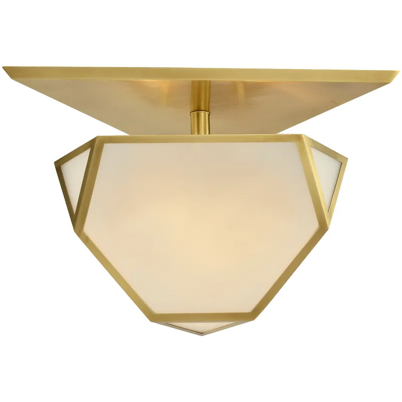 Moonbow 3 Light 20.75 inch Aged Brass Semi-Flush Mount Ceiling Light Place Order