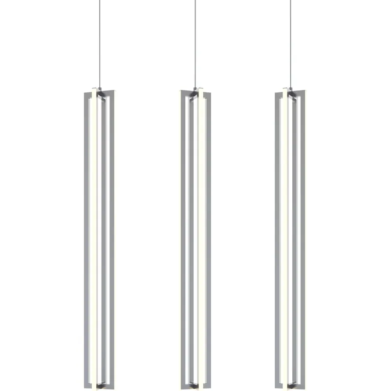 Flash Sale Cass LED 5 inch Satin Nickel Linear Pendant Ceiling Light