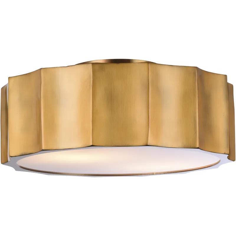 Canada 3 Light 11.8 inch Brass Flush Mount Ceiling Light Hot Deal