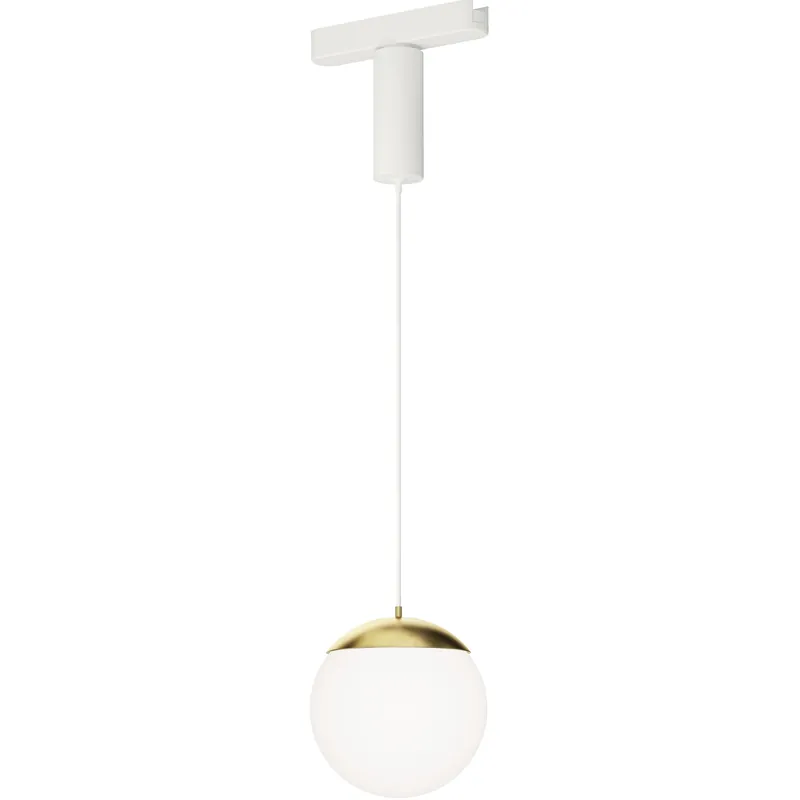 Continuum - Track 1 Light 120 White and Natural Aged Brass Track Light Ceiling Light Markdown