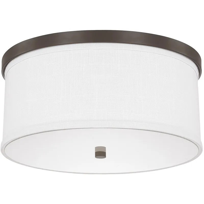 Raissa 3 Light 16 inch Burnished Bronze Flush Mount Ceiling Light Sale