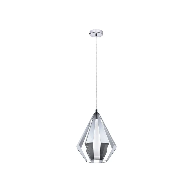 Taroca 1 Light 11.65 inch Chrome Pendant Ceiling Light Next Day Delivery