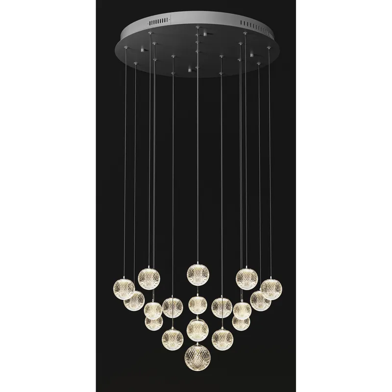 Worldwide Shipping Meissa LED 29.53 inch Chrome Chandelier Ceiling Light